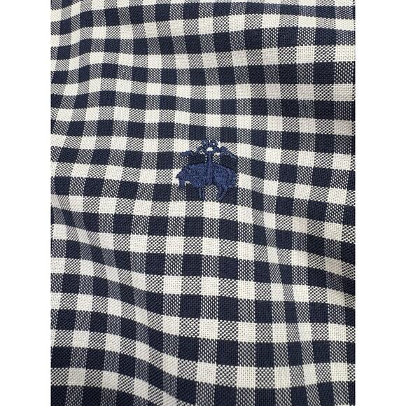 Brooks Brothers Men’s Large Shirt Non-Iron Gingham Supima Cotton Contrast Cuff - Picture 6 of 9